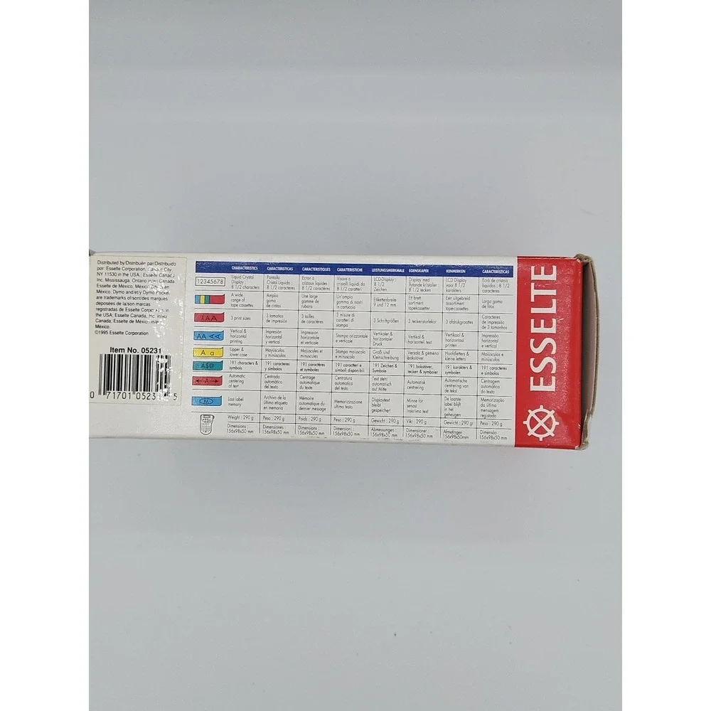 Dymo‎ Pocket Handheld Electronic Label Maker Esselte W/Manual